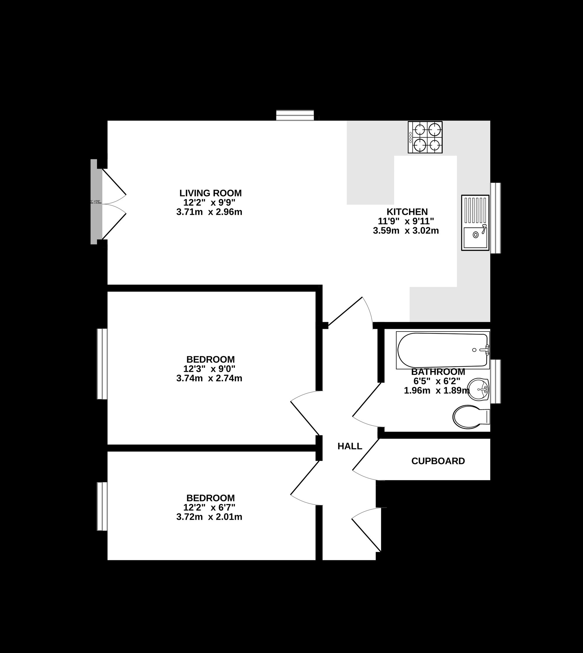 Flat 4, Sage Mews Hayfield Road, High Peak floorplan