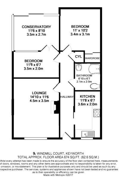 2 Bedrooms Bungalow for sale in Windmill Court, Keyworth, Nottingham NG12