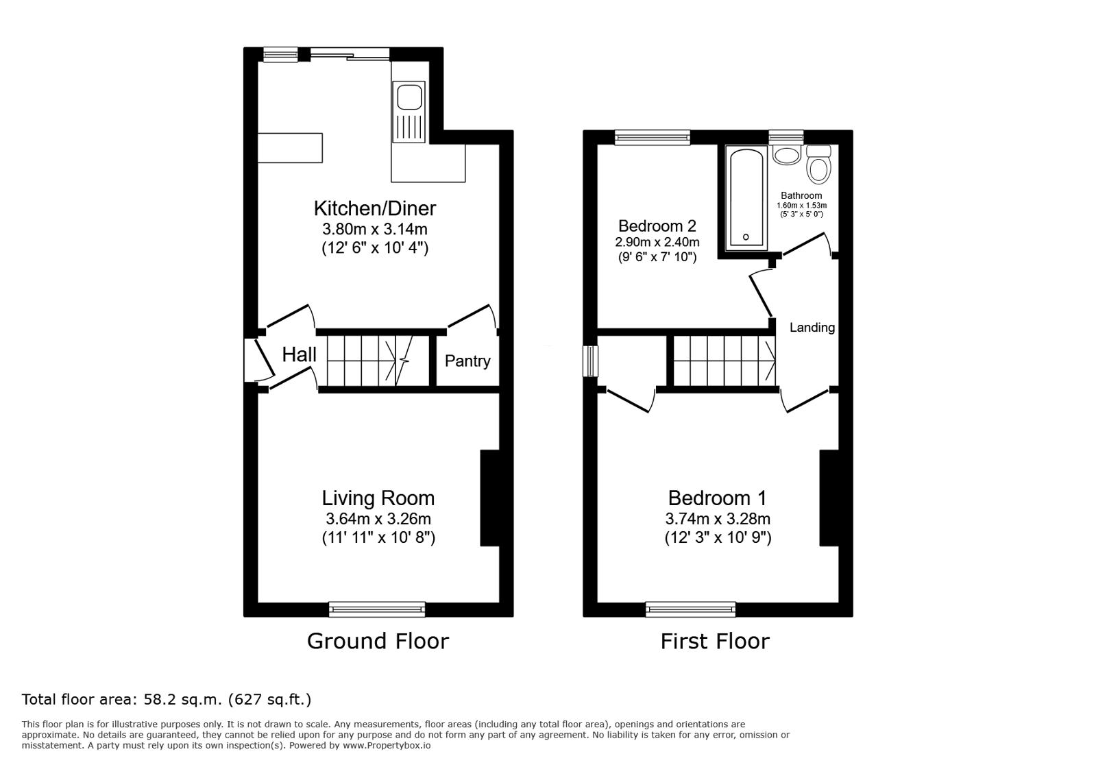 56, St. Albans Road, Derbyshire floorplan