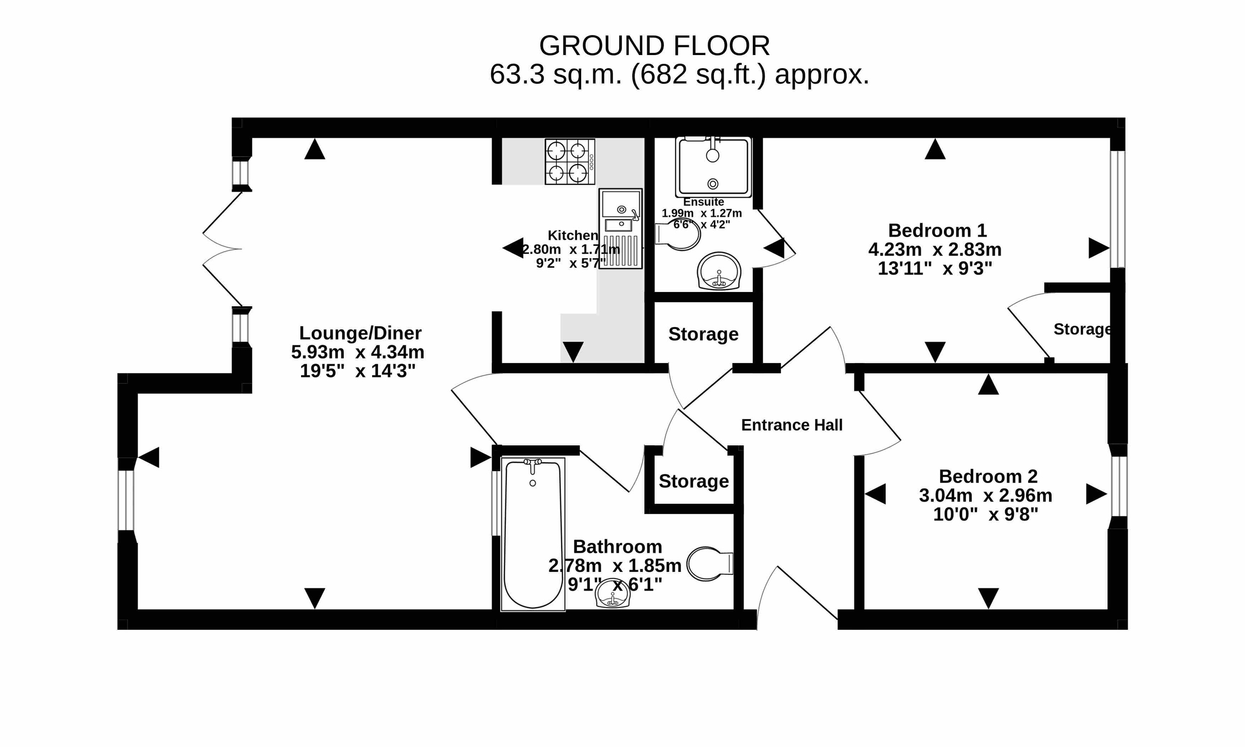 58 Kittiwake Drive, Bristol floorplan