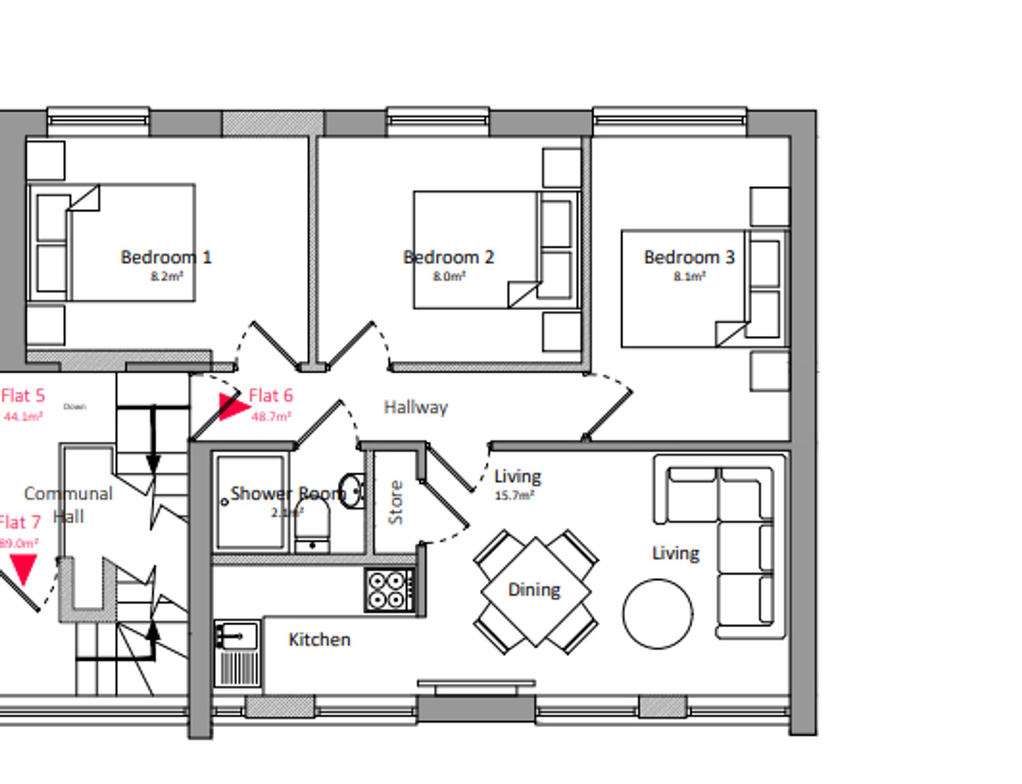 4 Clayton Court, Nottingham floorplan