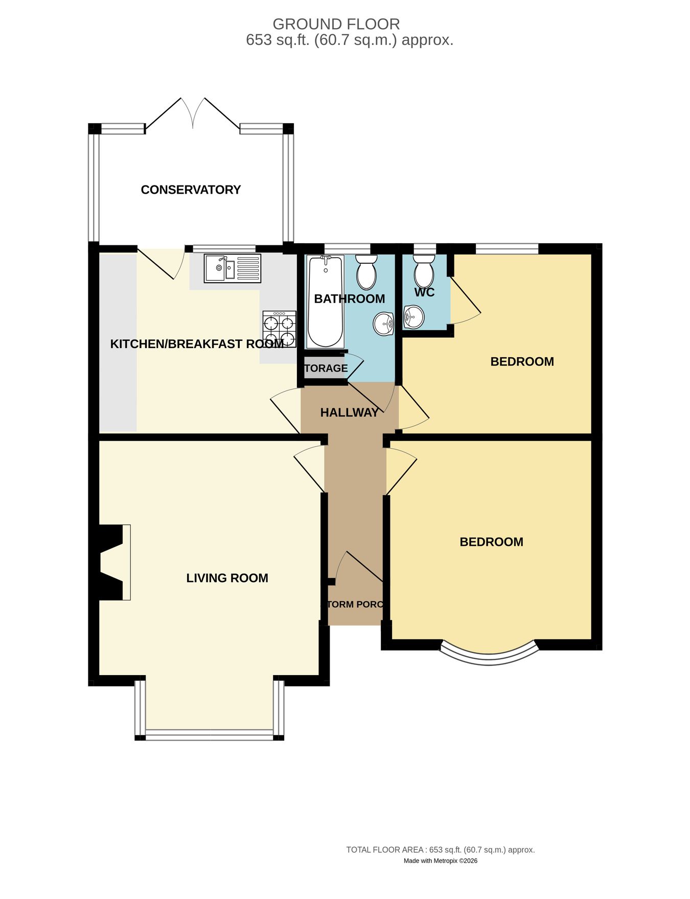 4, Highfield Crescent, Rayleigh floorplan