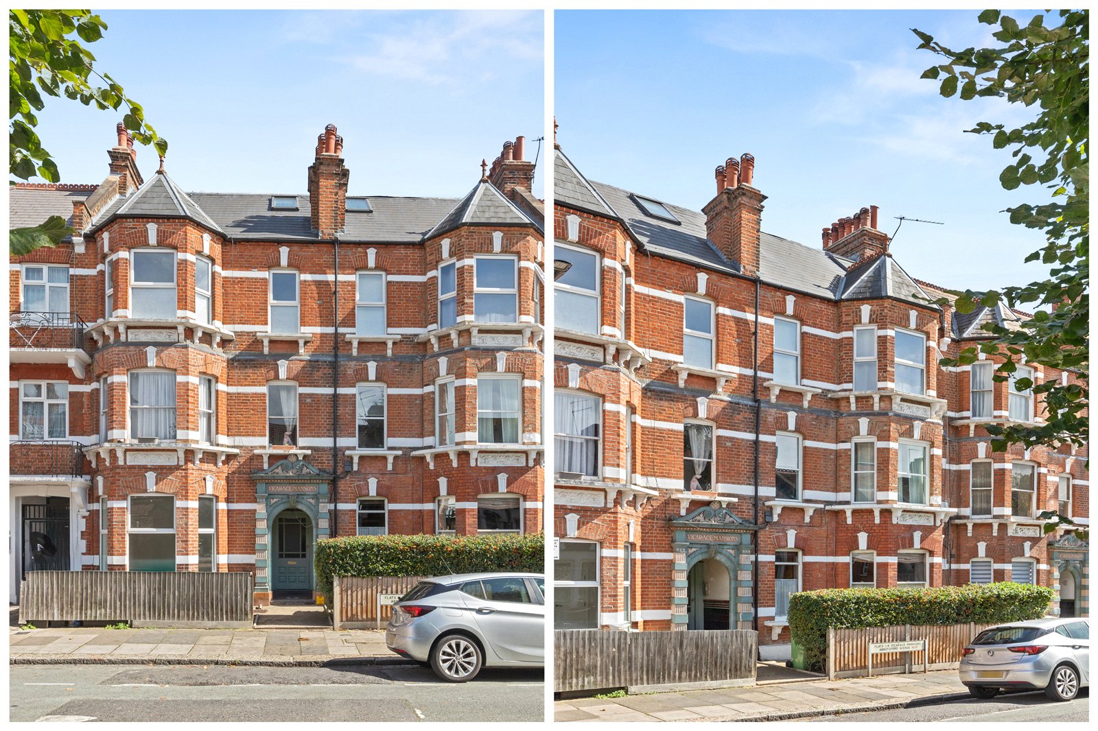 2-bed flat on Flat 3B, Vicarage Mansions,, Abbotsford Avenue, London, £500,000
