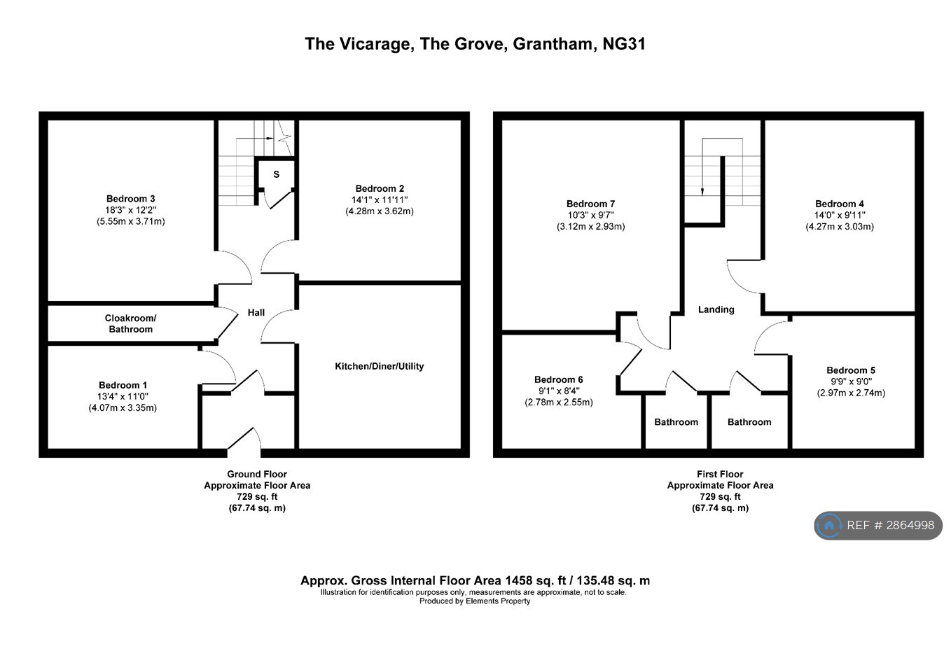 The Vicarage, The Grove, Grantham floorplan