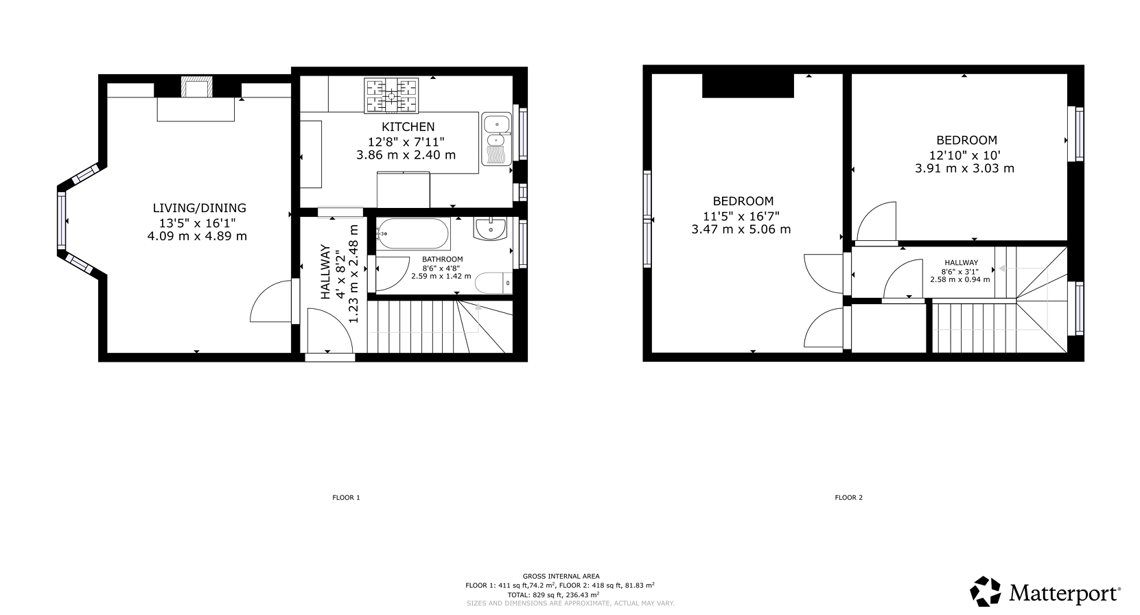 109, Binend Road, Glasgow floorplan