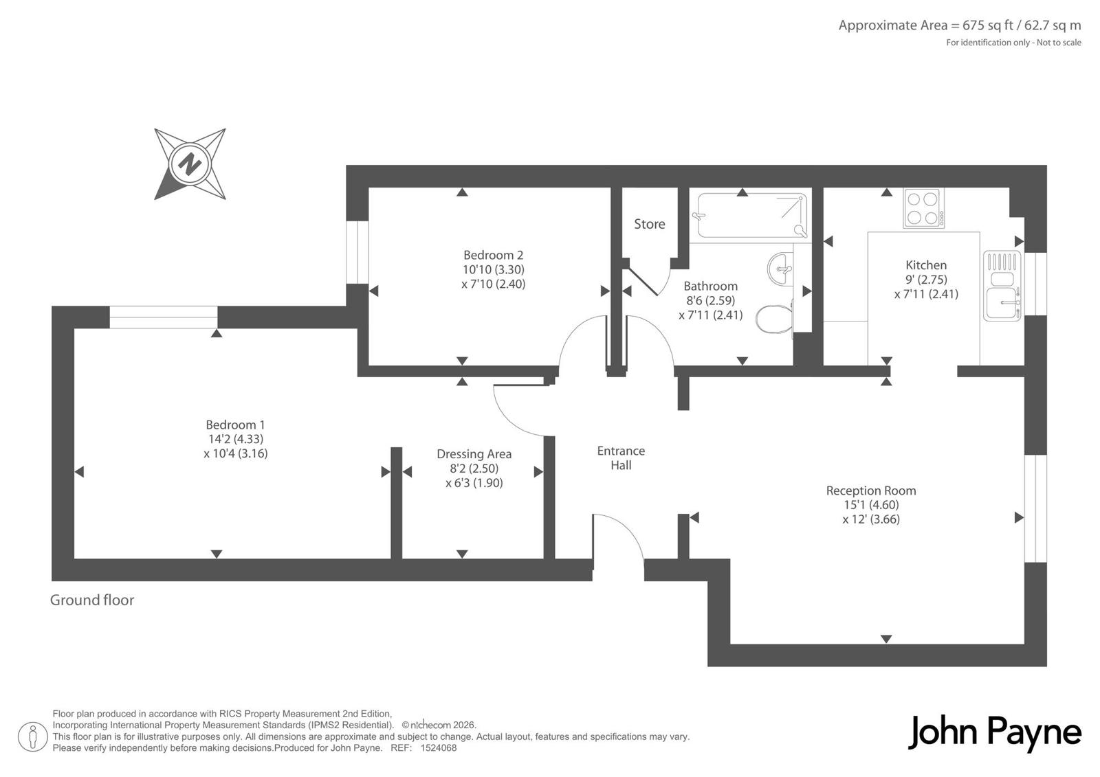 Flat 8, Compass House,, Armoury Road, London floorplan