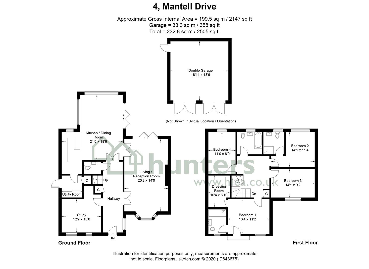 4, Mantell Drive, Haywards Heath floorplan
