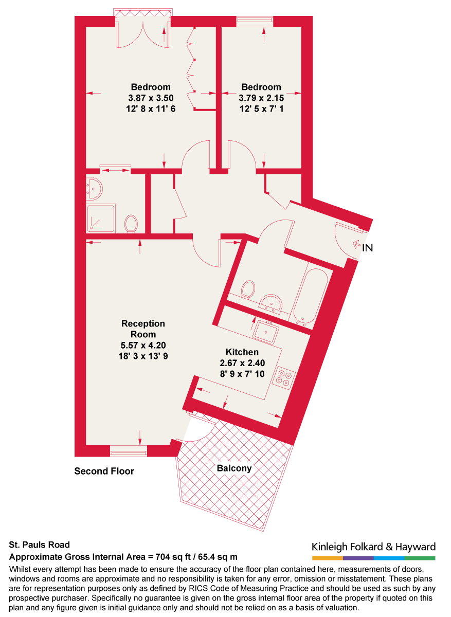 8, 39, St. Paul's Road, London floorplan