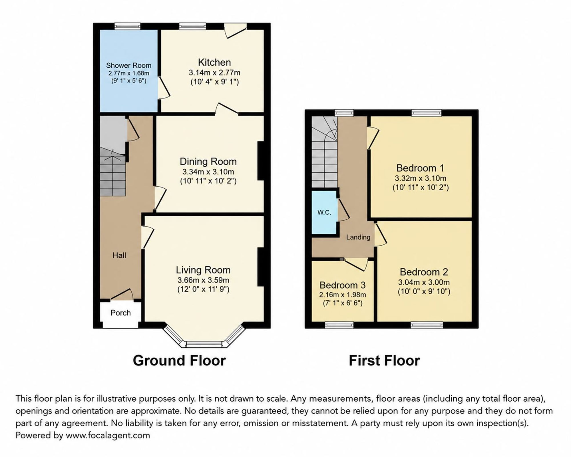 22 Union Road East, Abergavenny floorplan