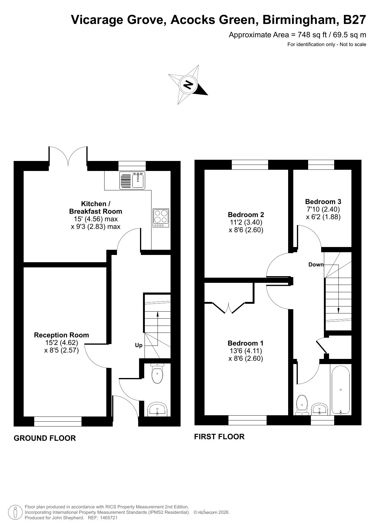 9, Vicarage Grove, Birmingham floorplan