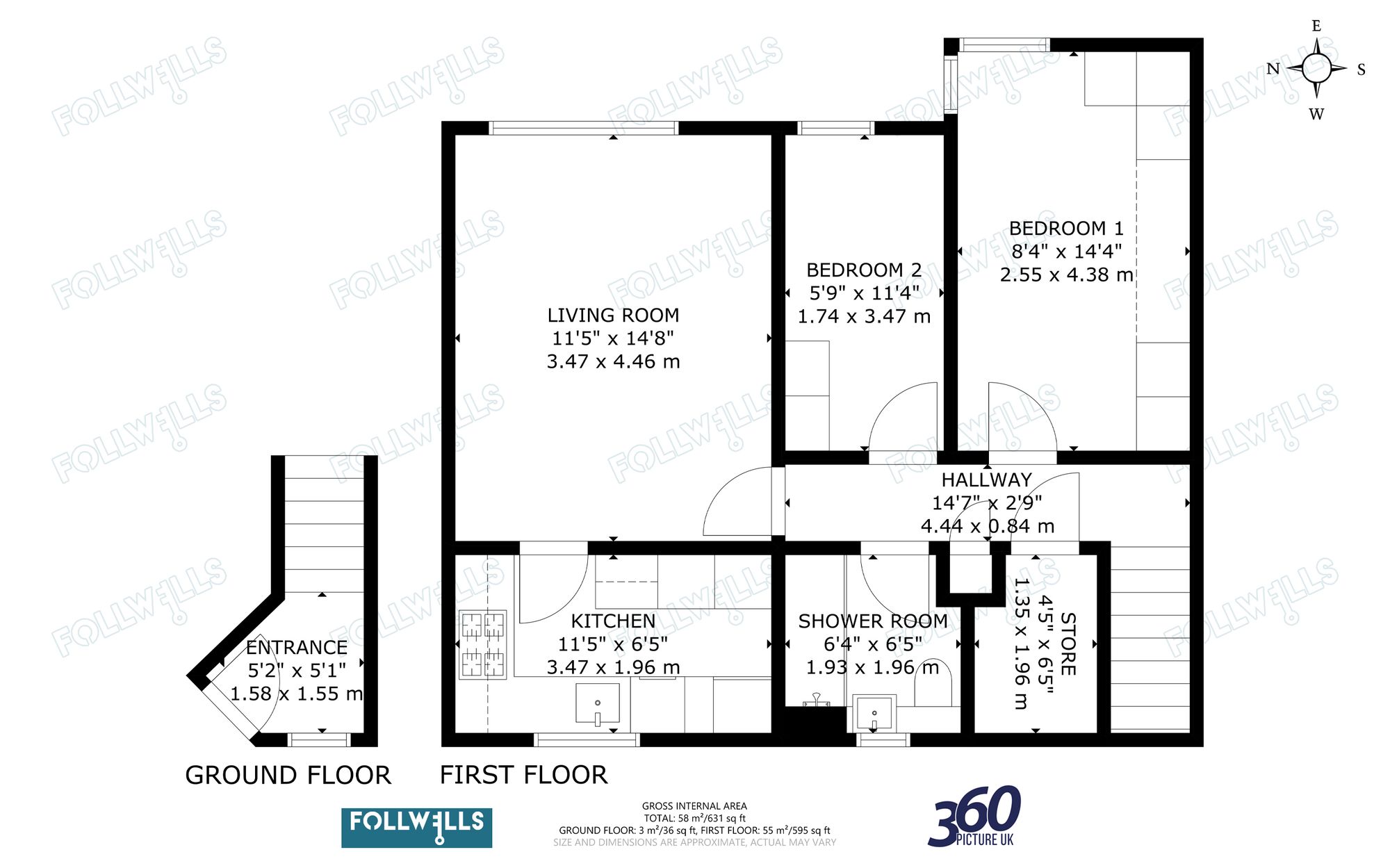 Flat 14, Riversmead Waveney Grove, Newcastle floorplan