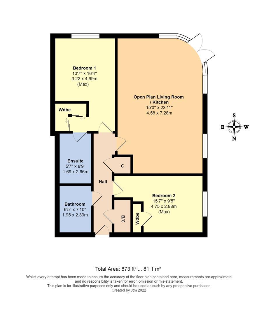 Flat 18, Heritage Place, Broadmark Lane, Littlehampton floorplan