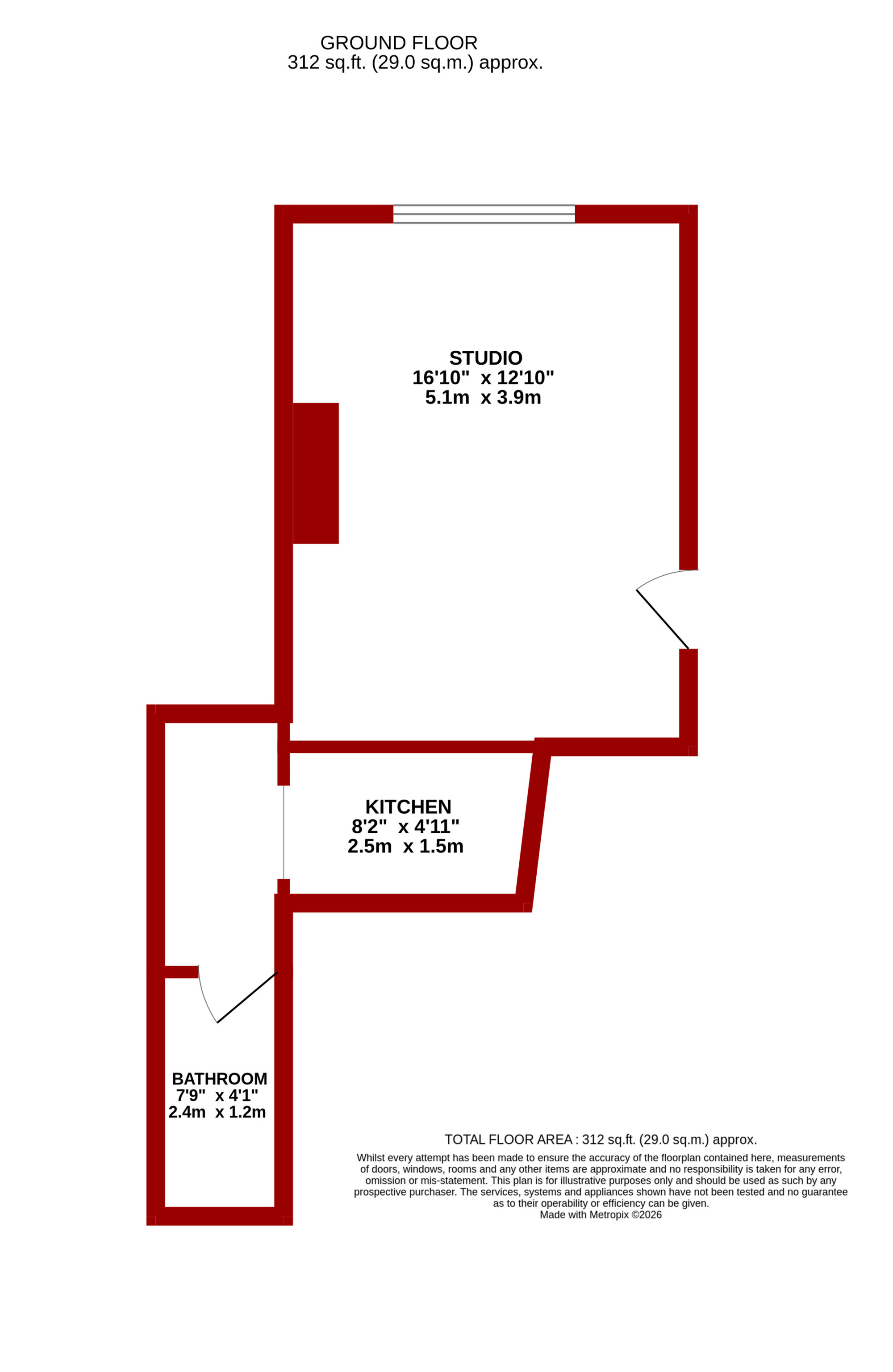 Ground Floor Front Right,, Navarino Road, Hackney floorplan