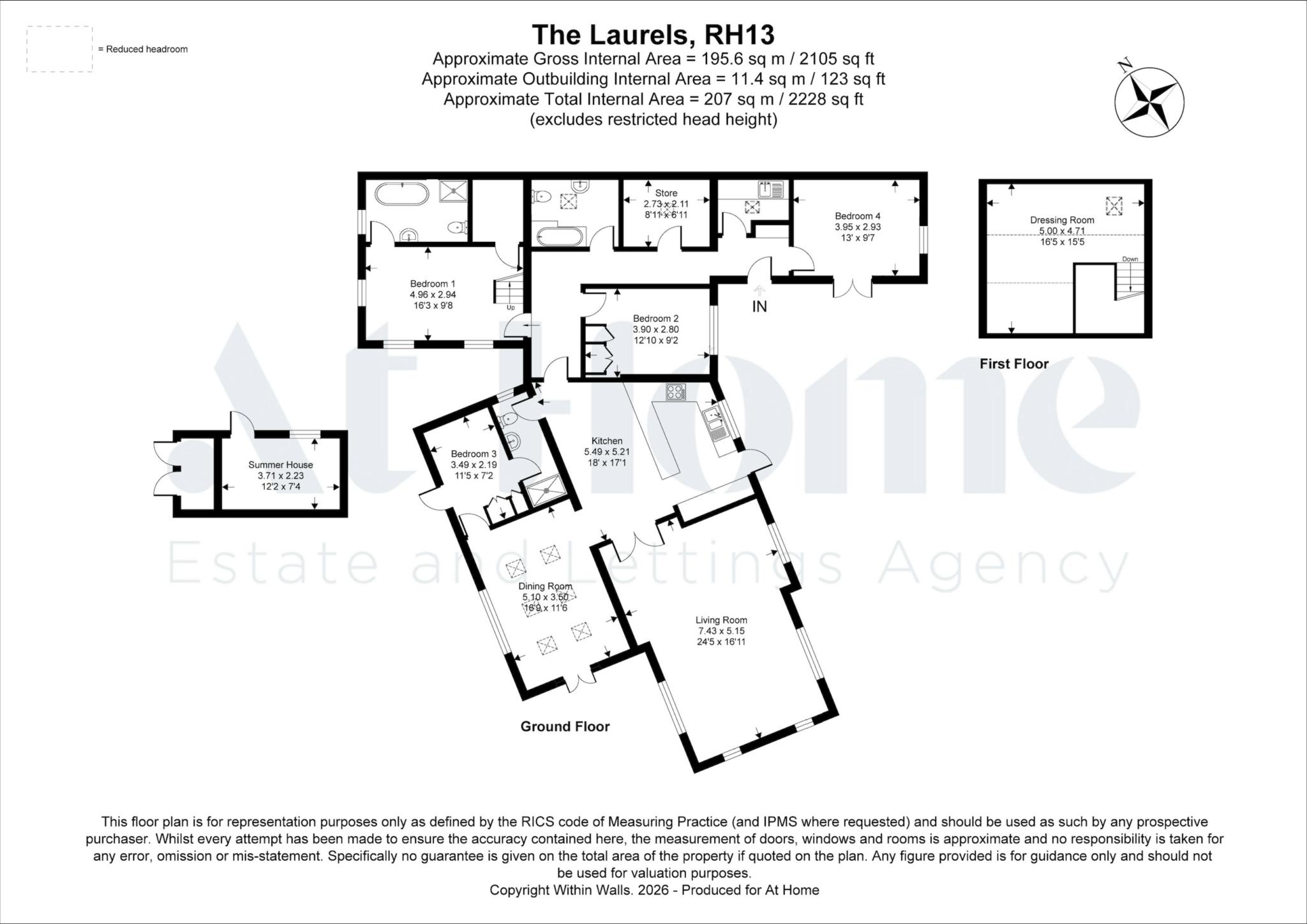 The Laurels, Two Mile Ash Road, Horsham floorplan