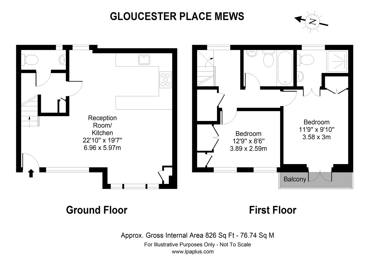 18, Gloucester Place Mews, London floorplan