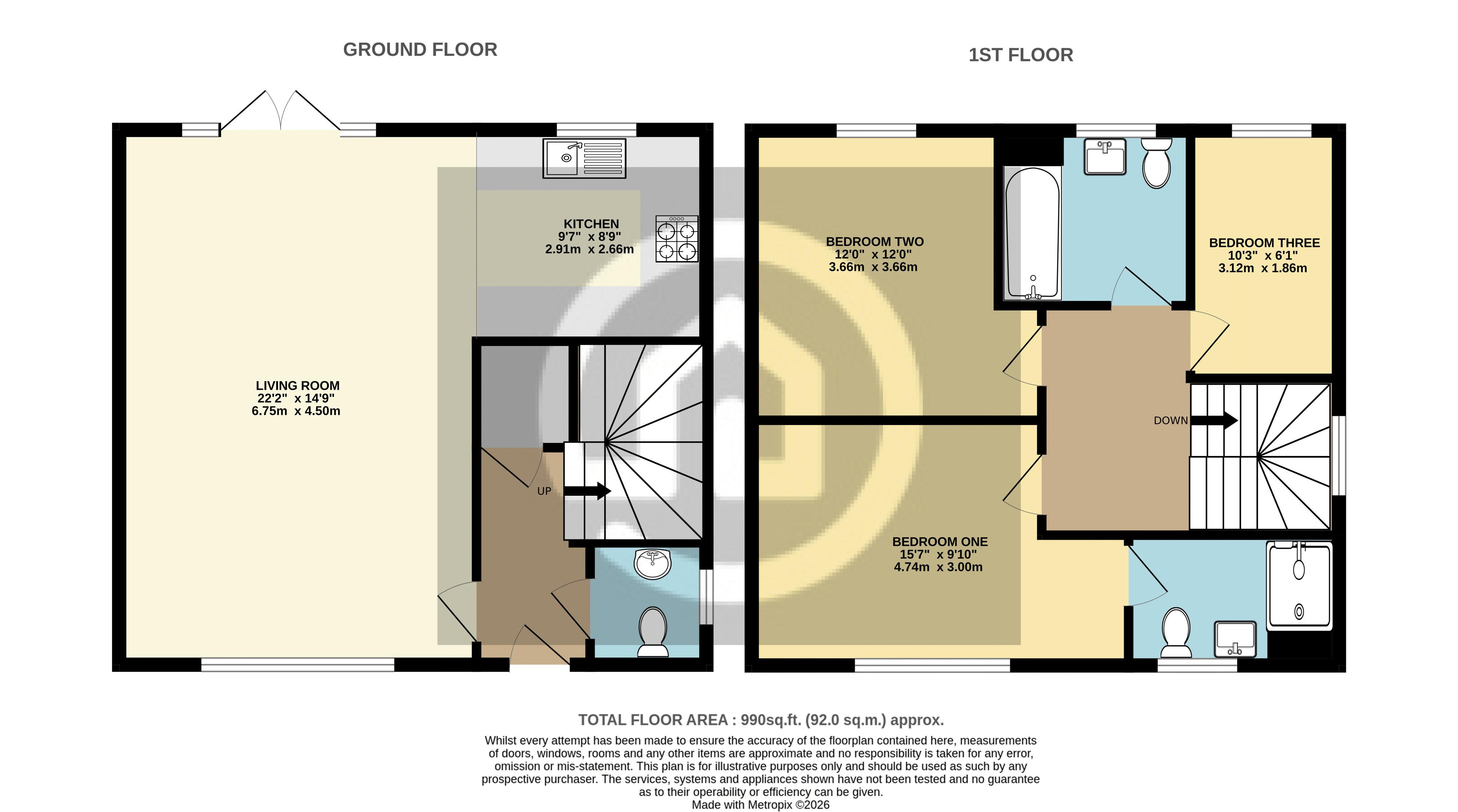 15, Potter Meadows, Bedford floorplan