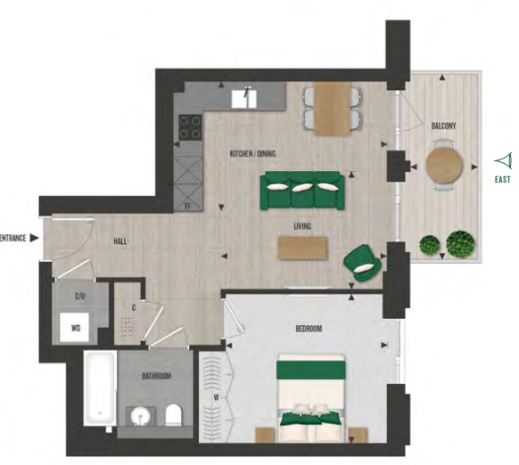 Arrival Square, London floorplan