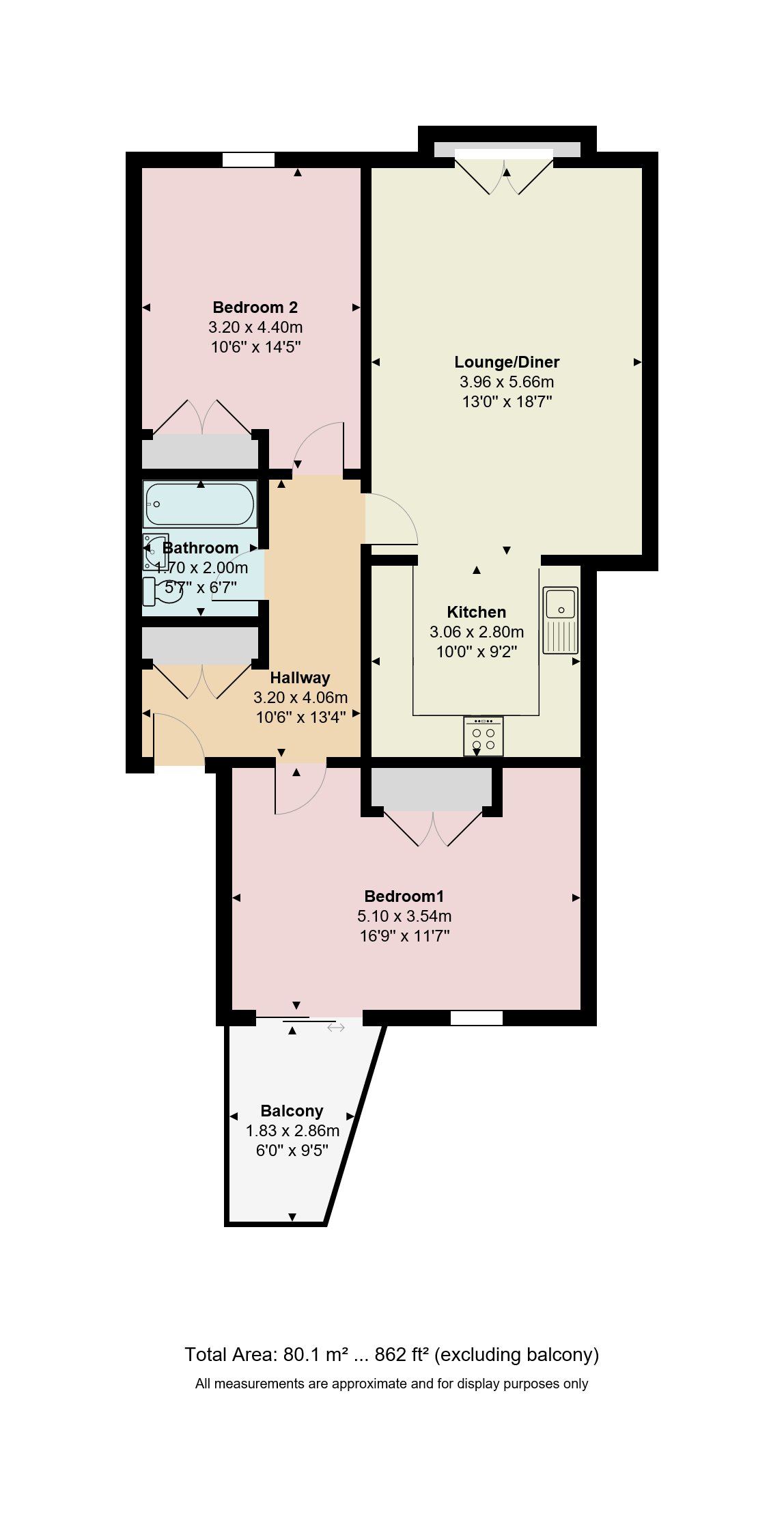 2 Bedrooms Flat to rent in Montpelier Road, London W5