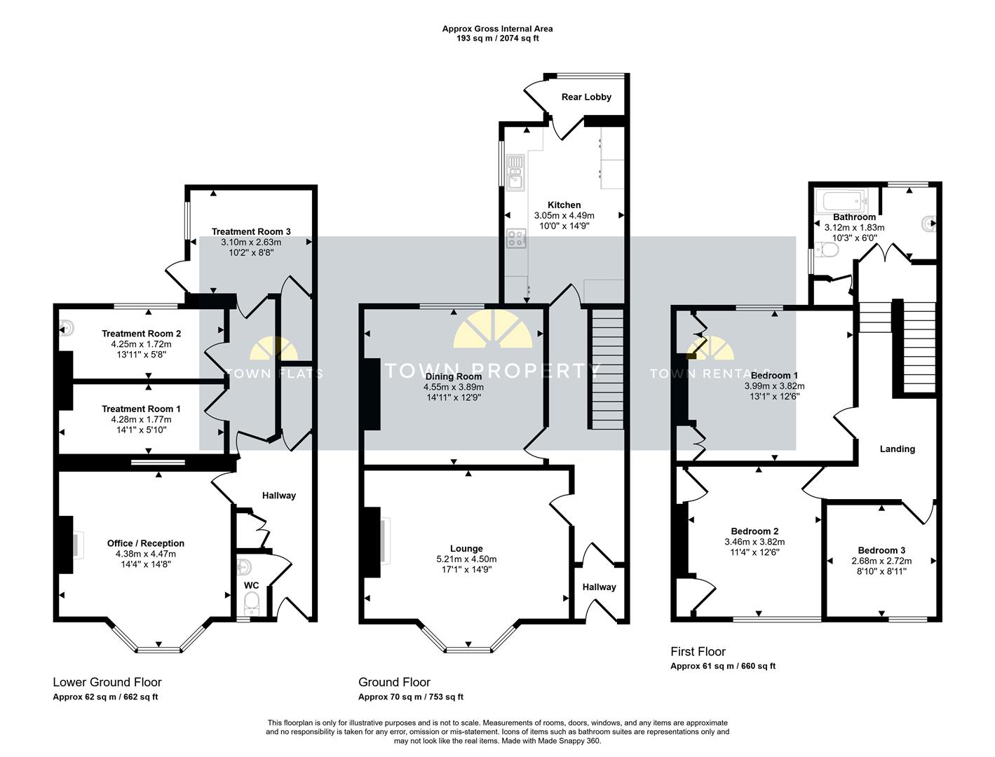 7, West Terrace, Eastbourne floorplan