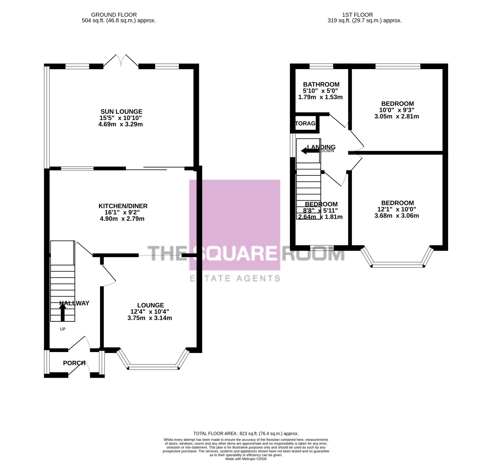 16, Wingate Avenue, Cleveleys floorplan
