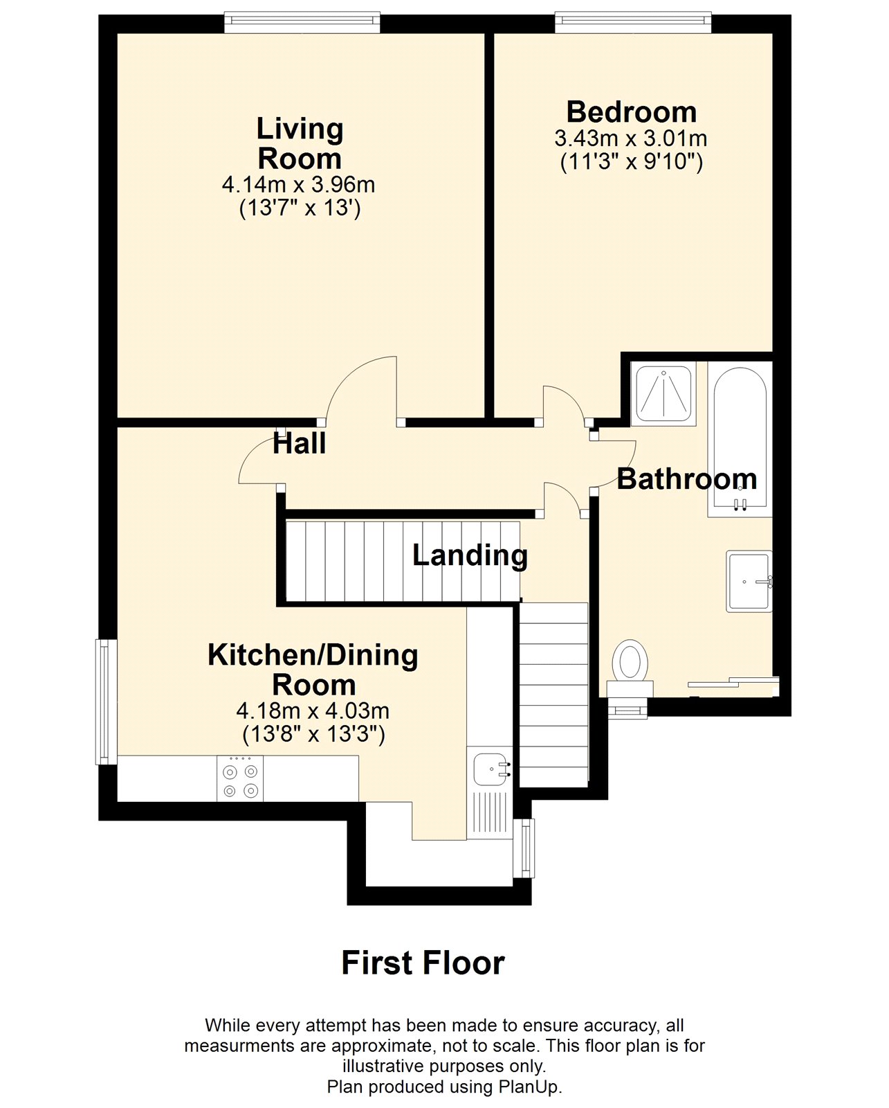 Flat 1, 15 Fore Street, Great Torrington floorplan