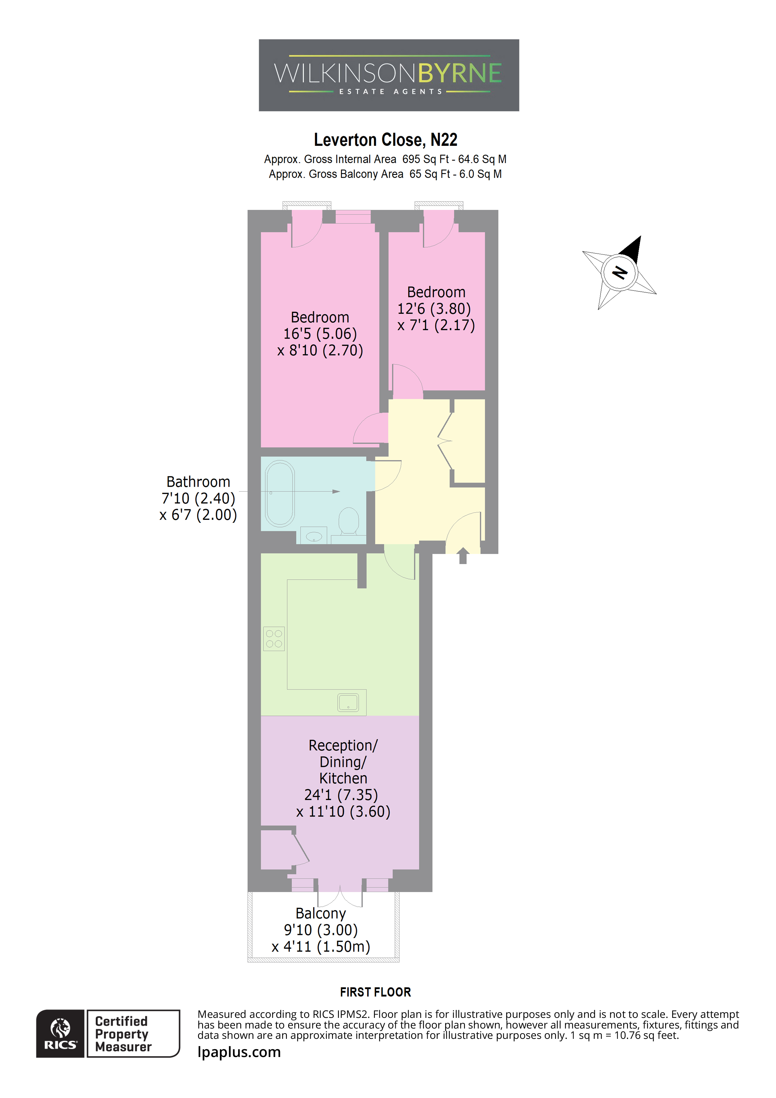 21, Leverton Close, Wood Green floorplan