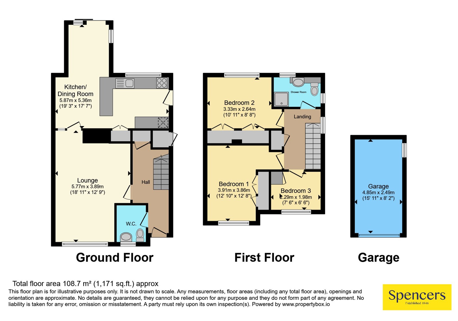 51, Blenheim Road, Leicester floorplan