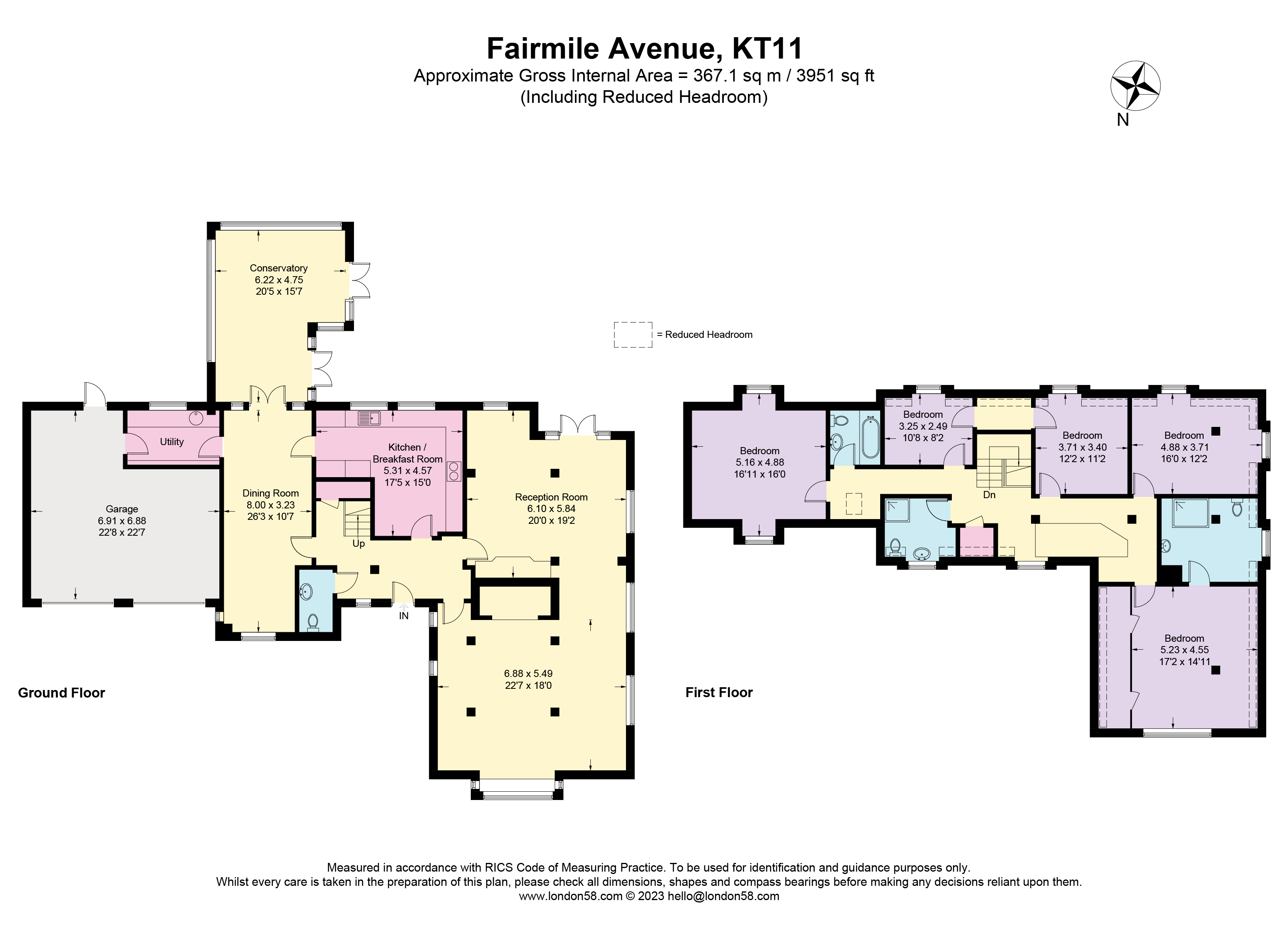 16, Fairmile Avenue, Cobham floorplan
