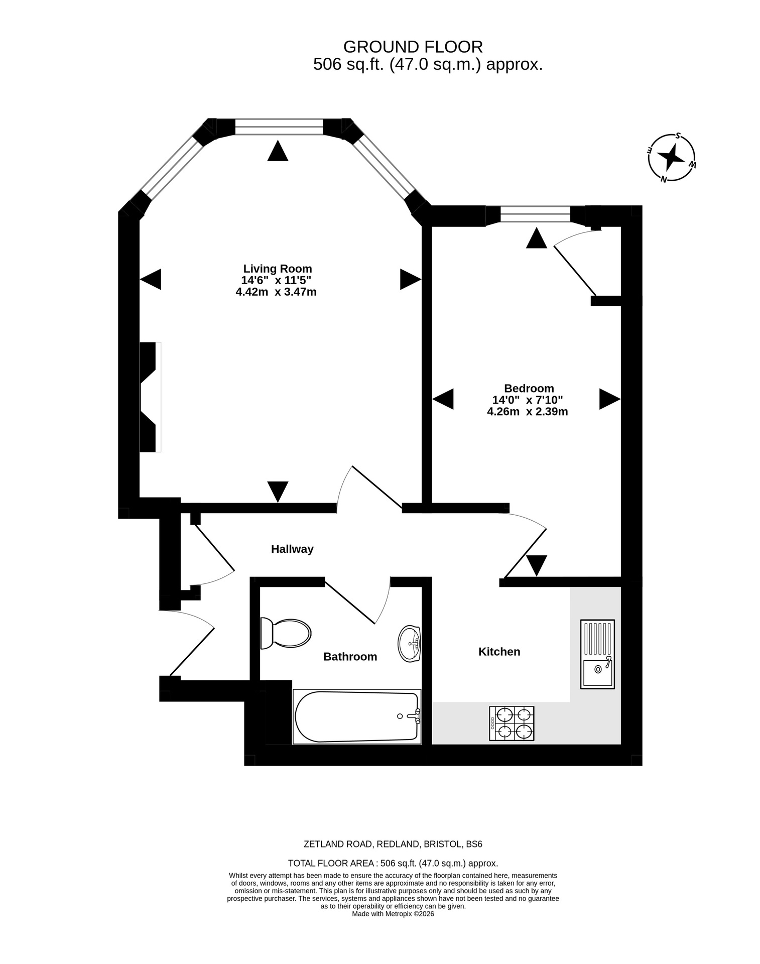 Ground Floor Flat, Bristol floorplan