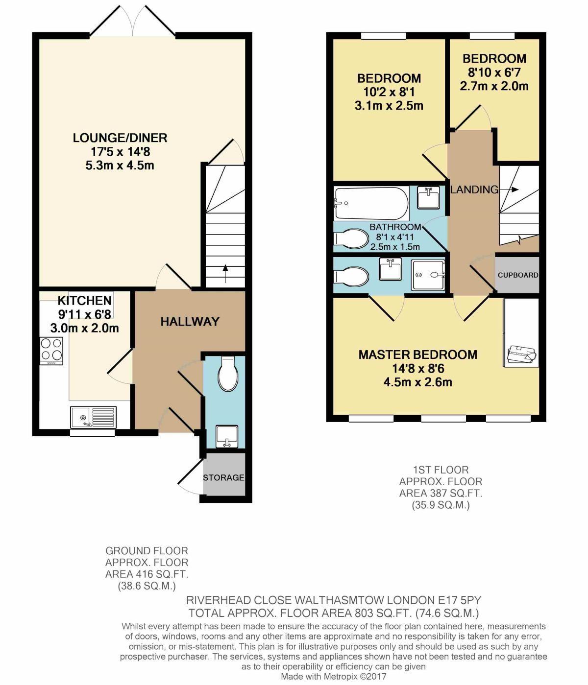 3 Bedrooms Terraced house to rent in Riverhead Close, Walthamstow, London E17