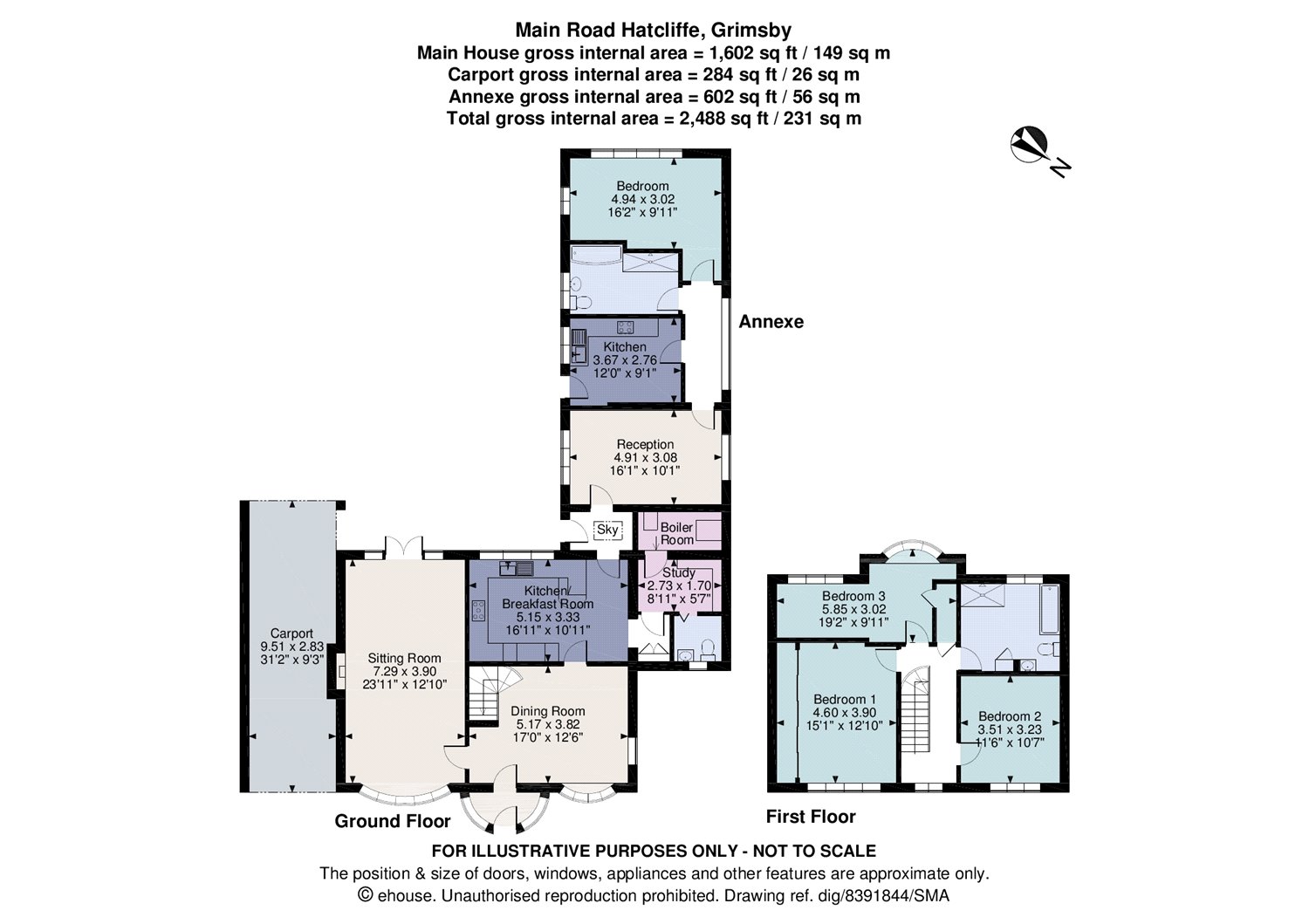 4 bed detached bungalow for sale in Spring Lodge, Main Road, Hatcliffe