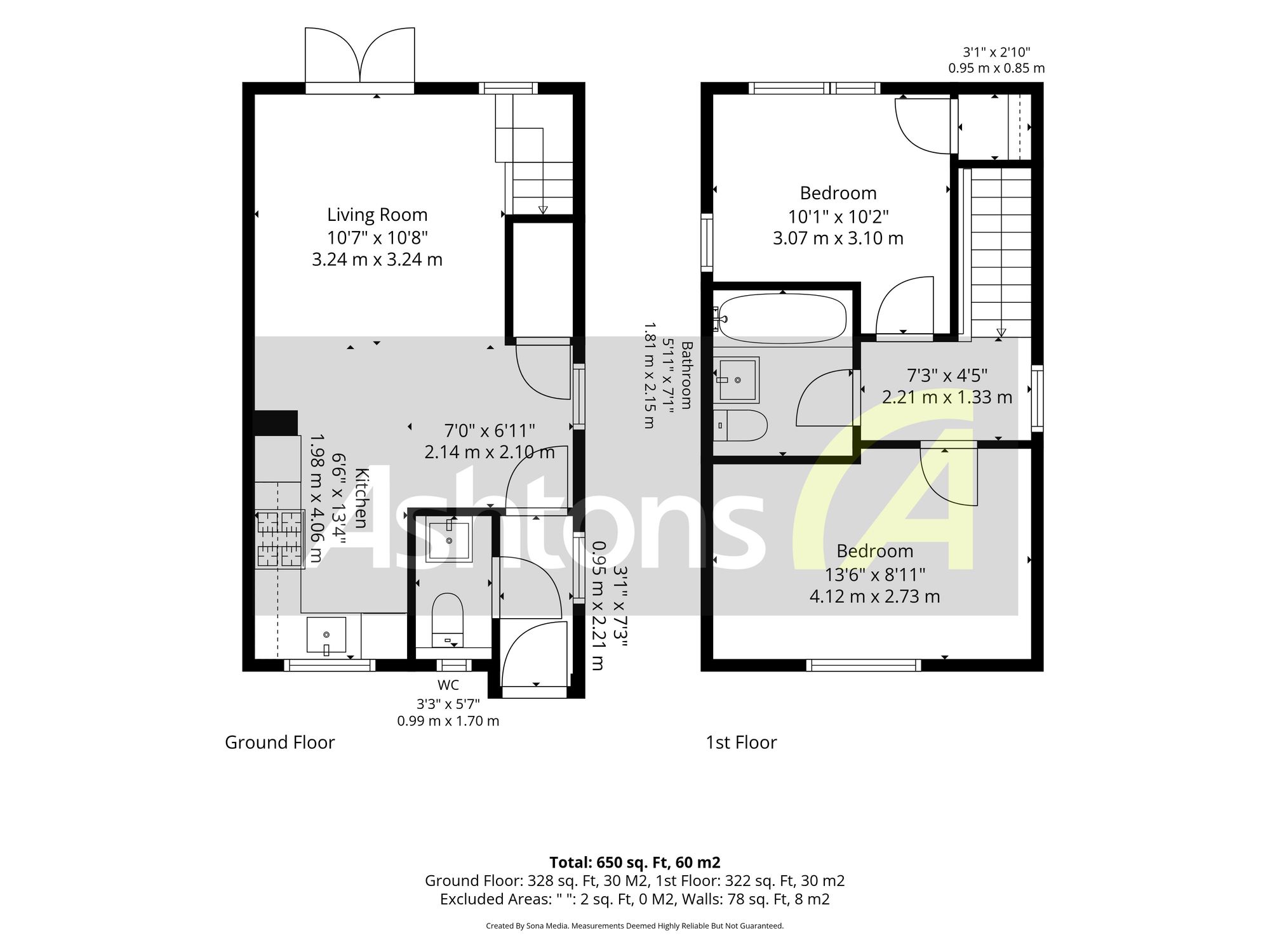 33 Grove Street, Widnes floorplan