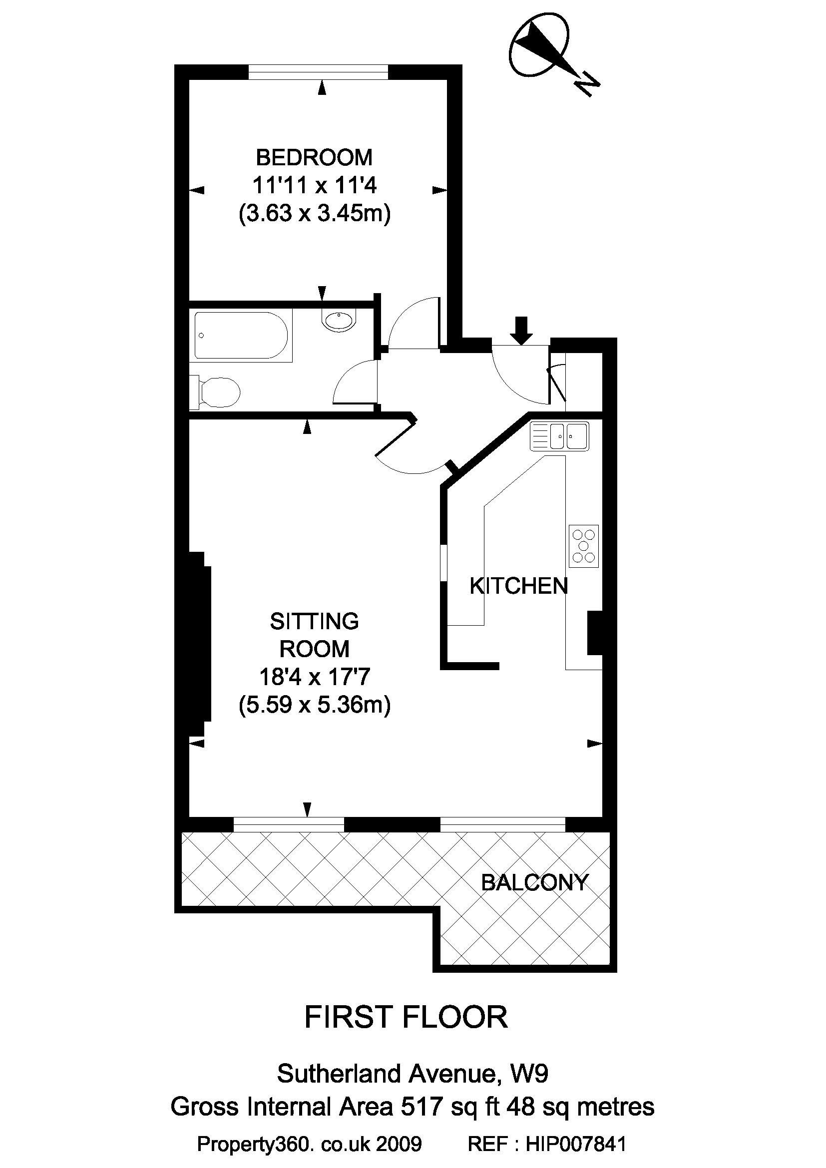 1 Bedrooms Flat to rent in Sutherland Avenue, London W9