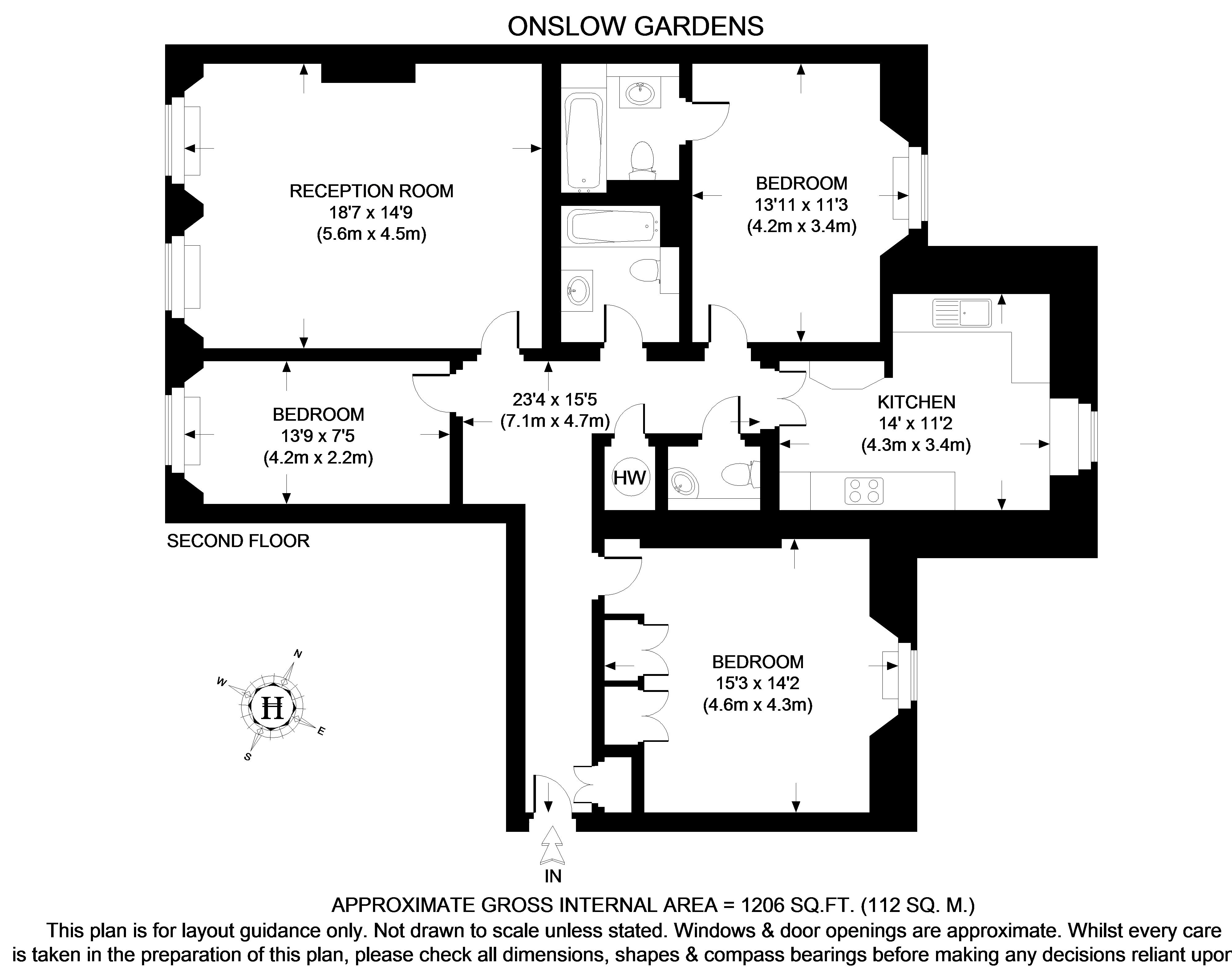 3 Bedrooms Flat to rent in Onslow Gardens, London SW7