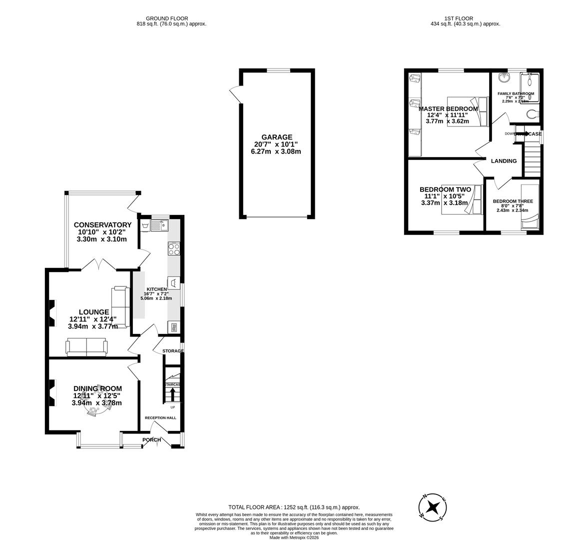 Fairhaven, Preston Road, Chorley floorplan