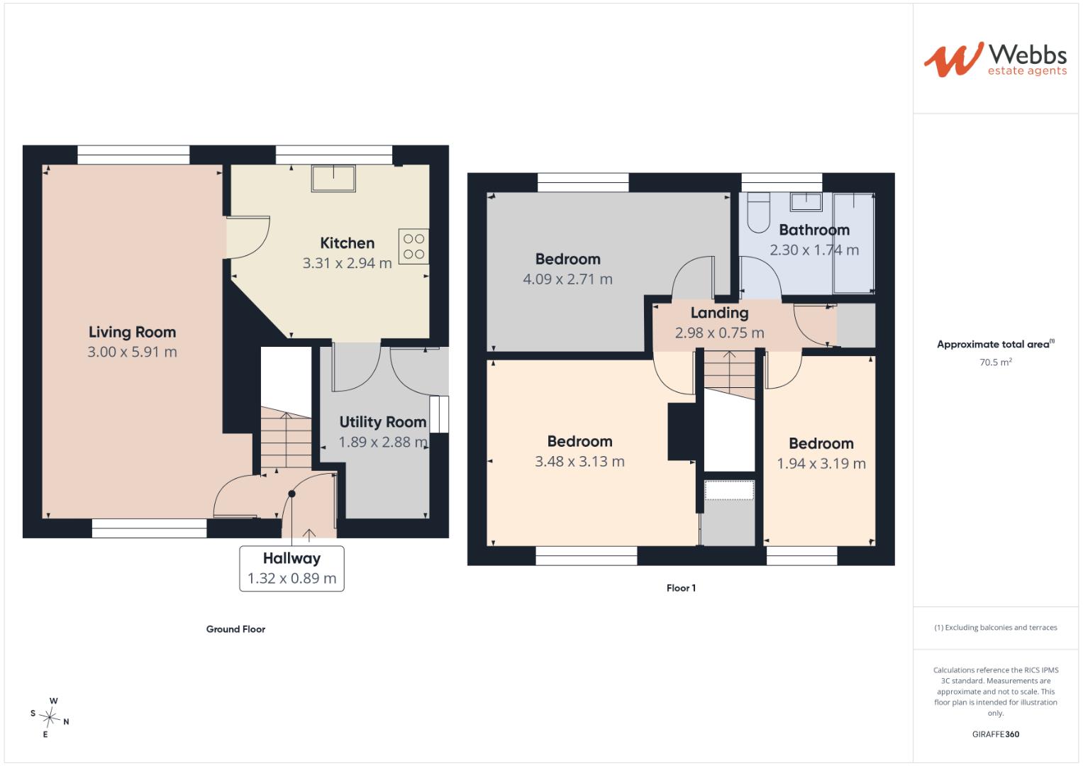6, Smillie Place, Cannock floorplan