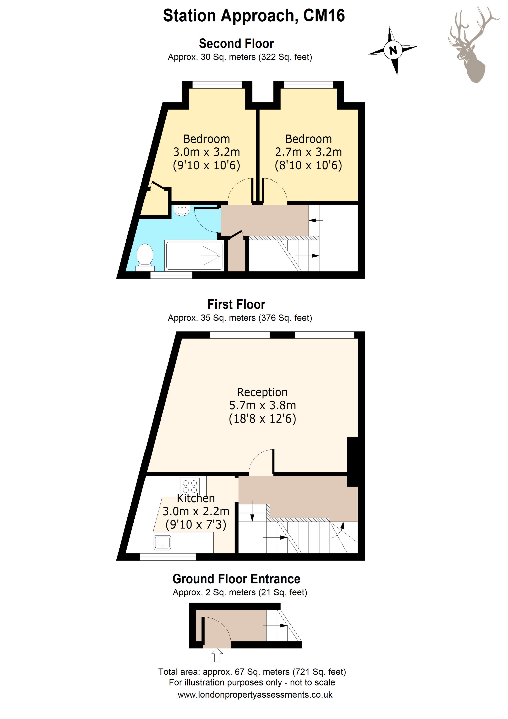 2 Bedrooms Flat for sale in Station Approach, Theydon Bois CM16