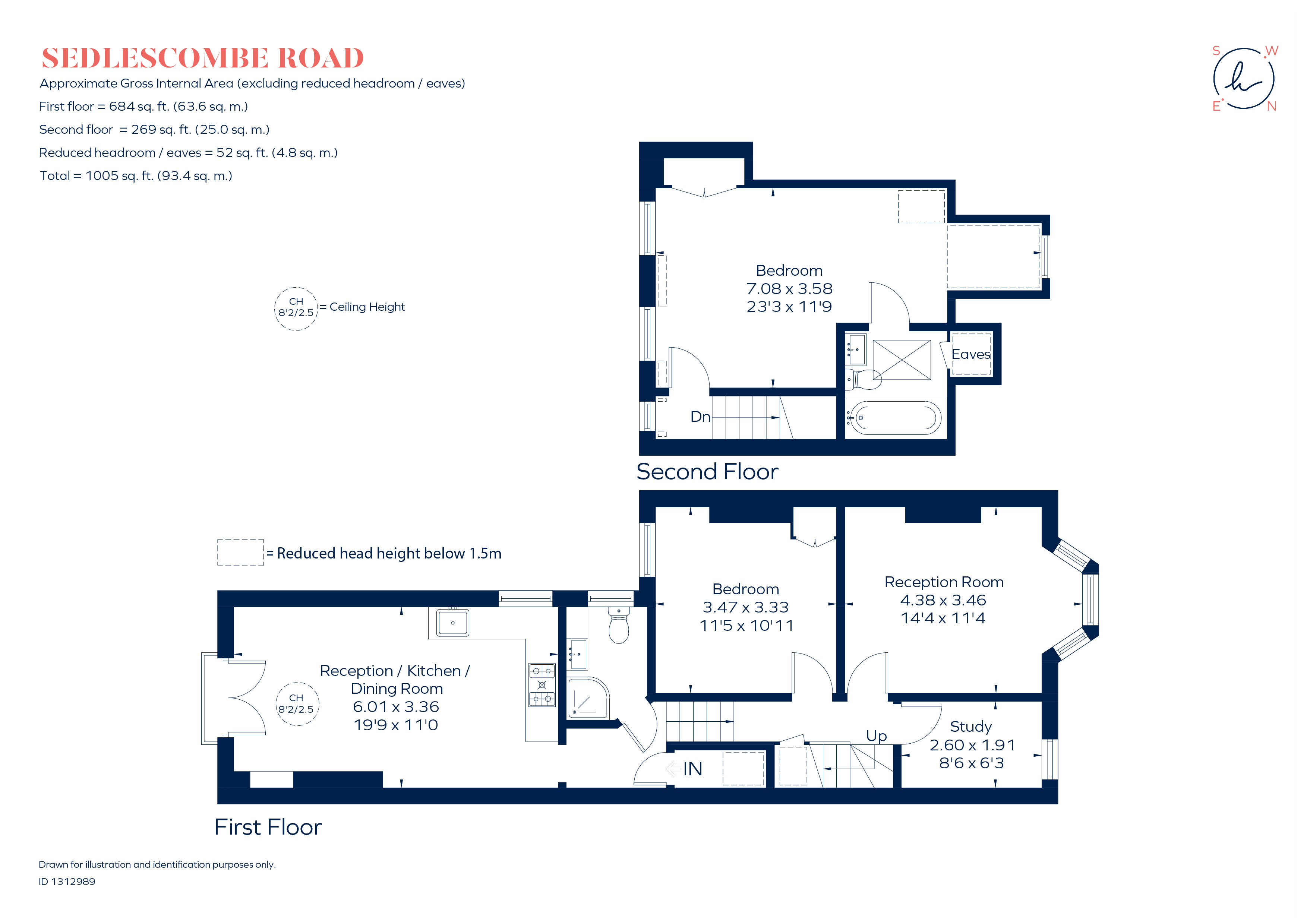 Flat A First Floor, 33, Sedlescombe Road, London floorplan