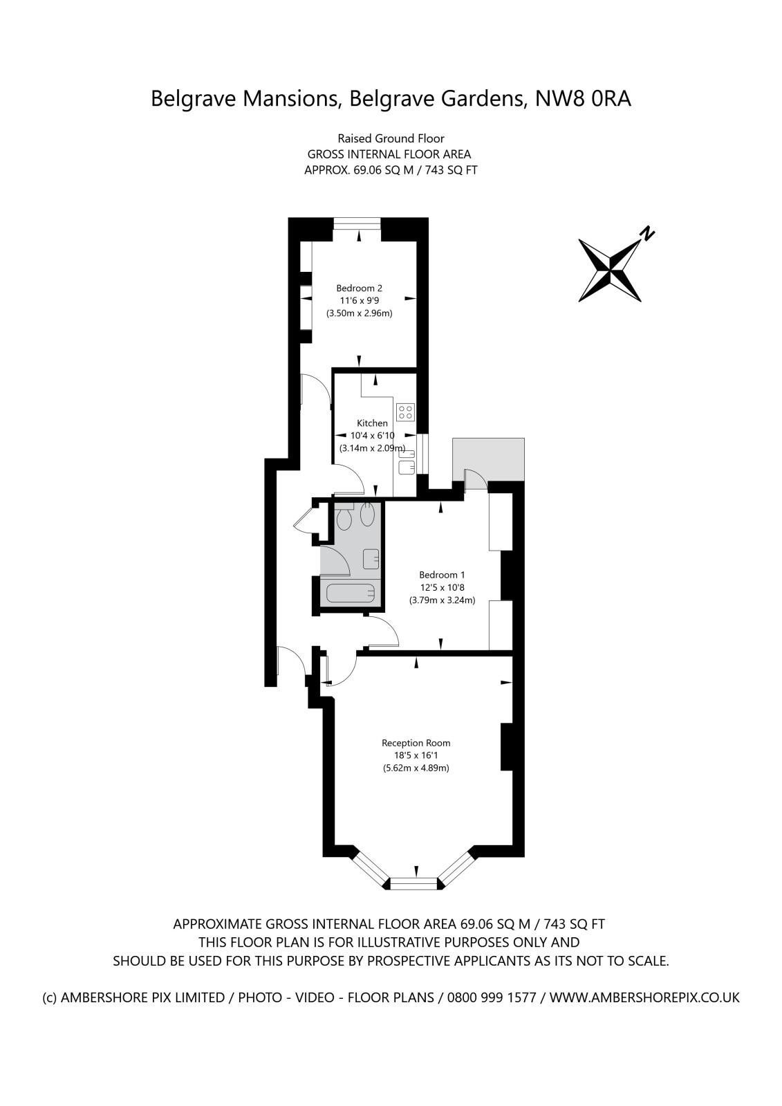7A, Belgrave Mansions, London floorplan