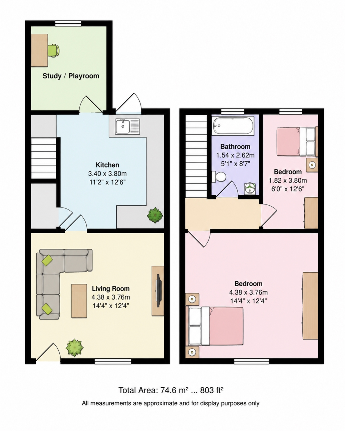 62, FOUNTAIN STREET, HYDE floorplan