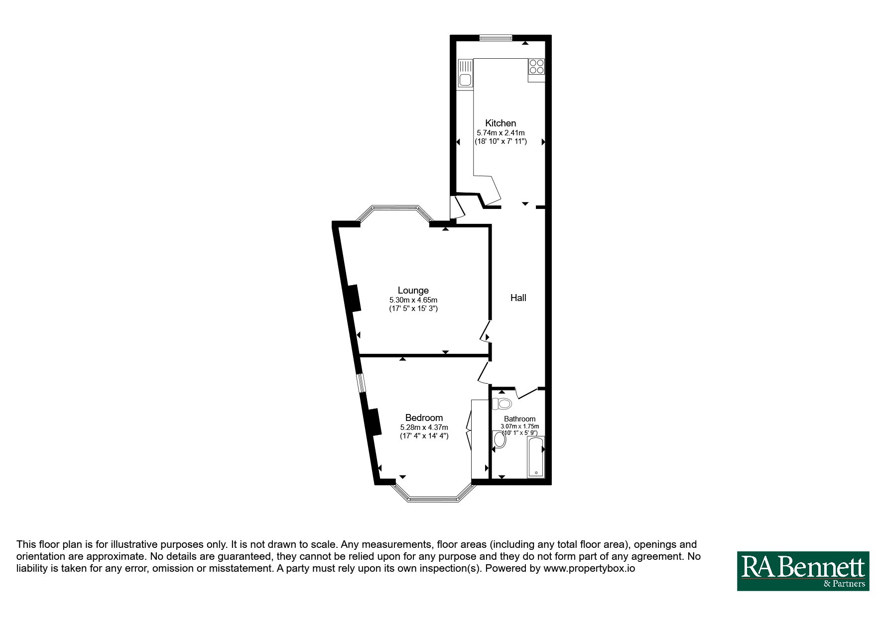 Flat 1, 30, Battenhall Road, Worcestershire floorplan