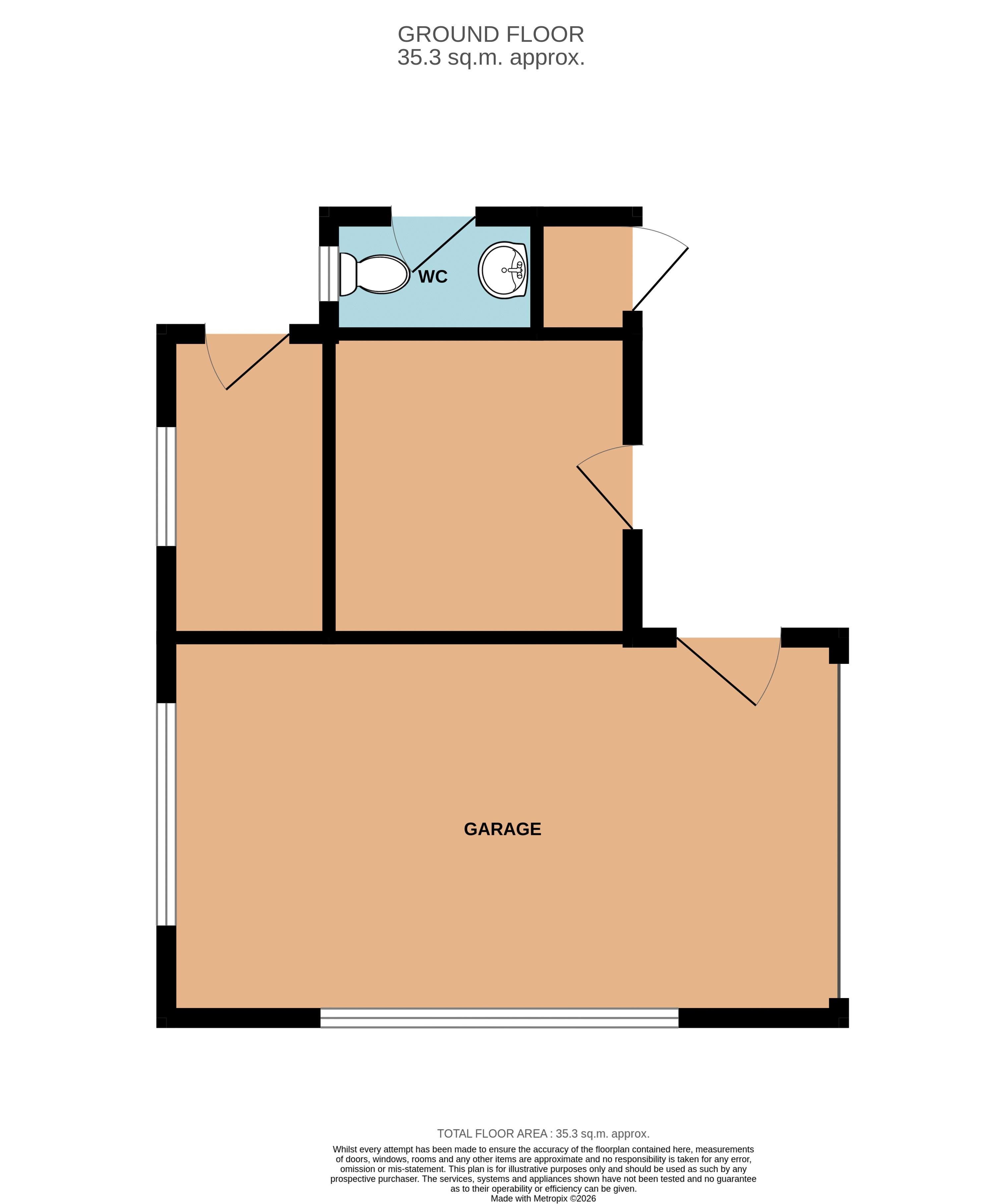 Millbrook, Field Road, Langport floorplan