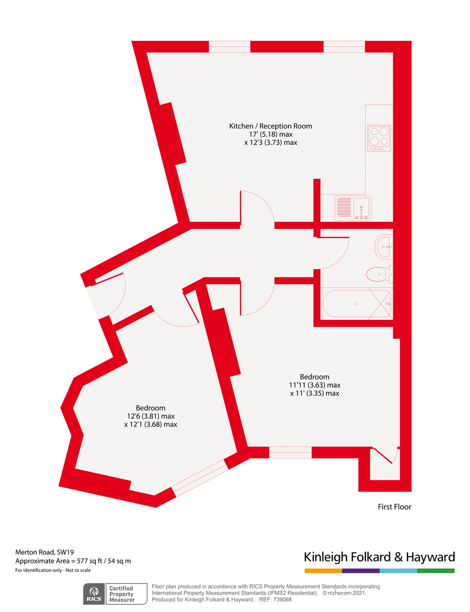 Flat 3, 240a, Merton High Street, London floorplan