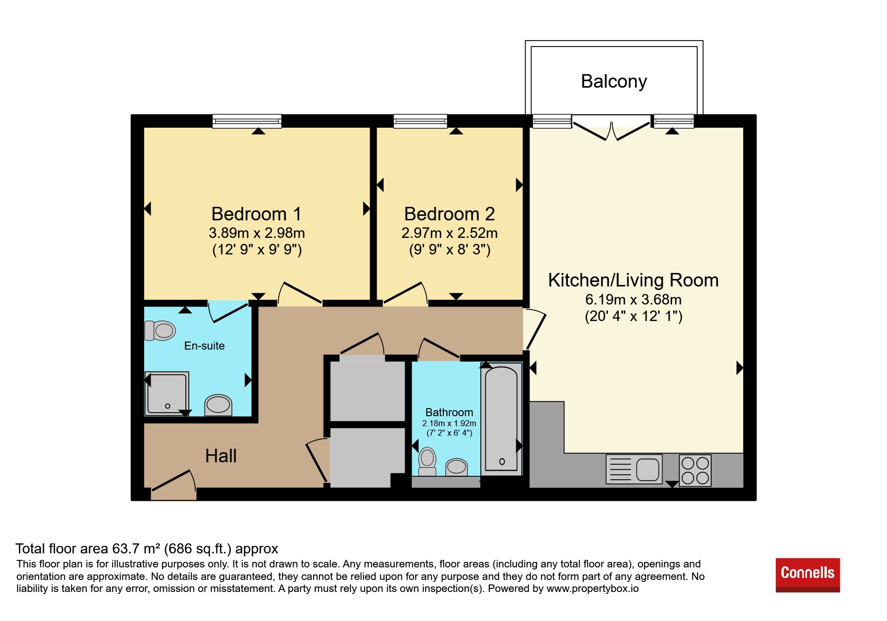 Flat 10, Lime Tree House, Hawkfield Road, Bristol floorplan
