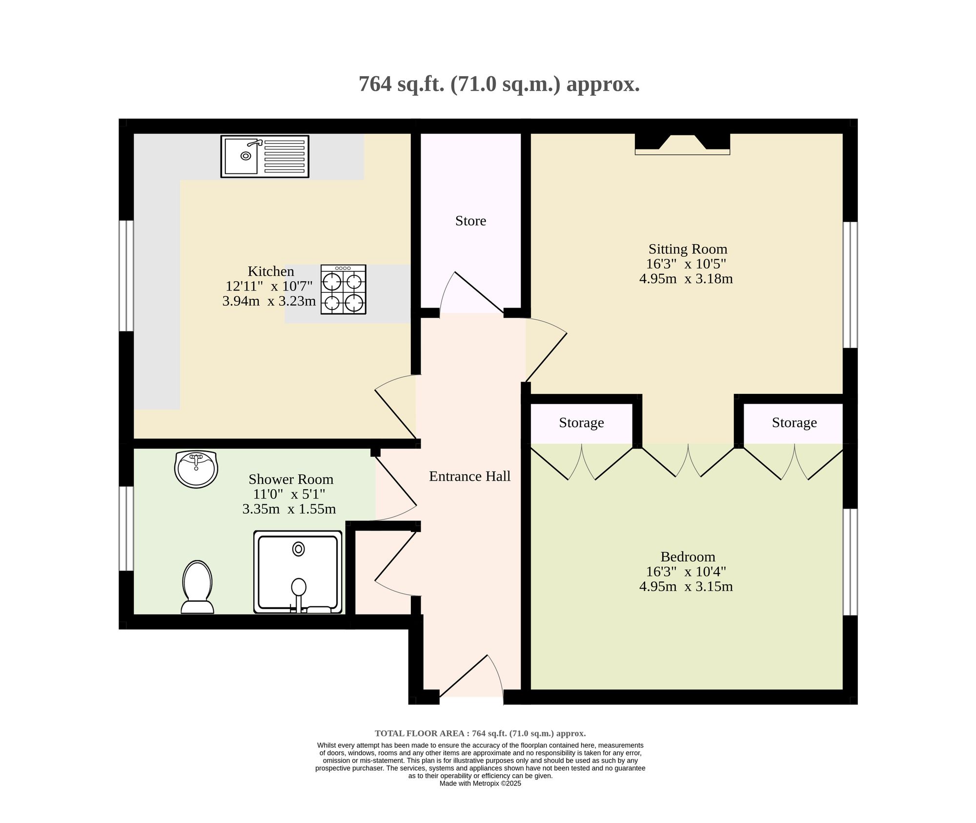 Flat 7 Grove House 146 Thorpe Road, Grove House, Norwich floorplan