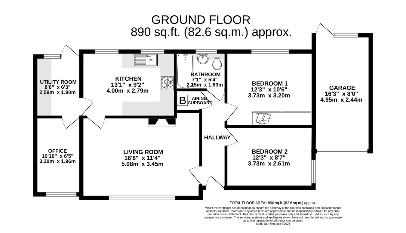 9, Stephens Crescent, Abergavenny floorplan