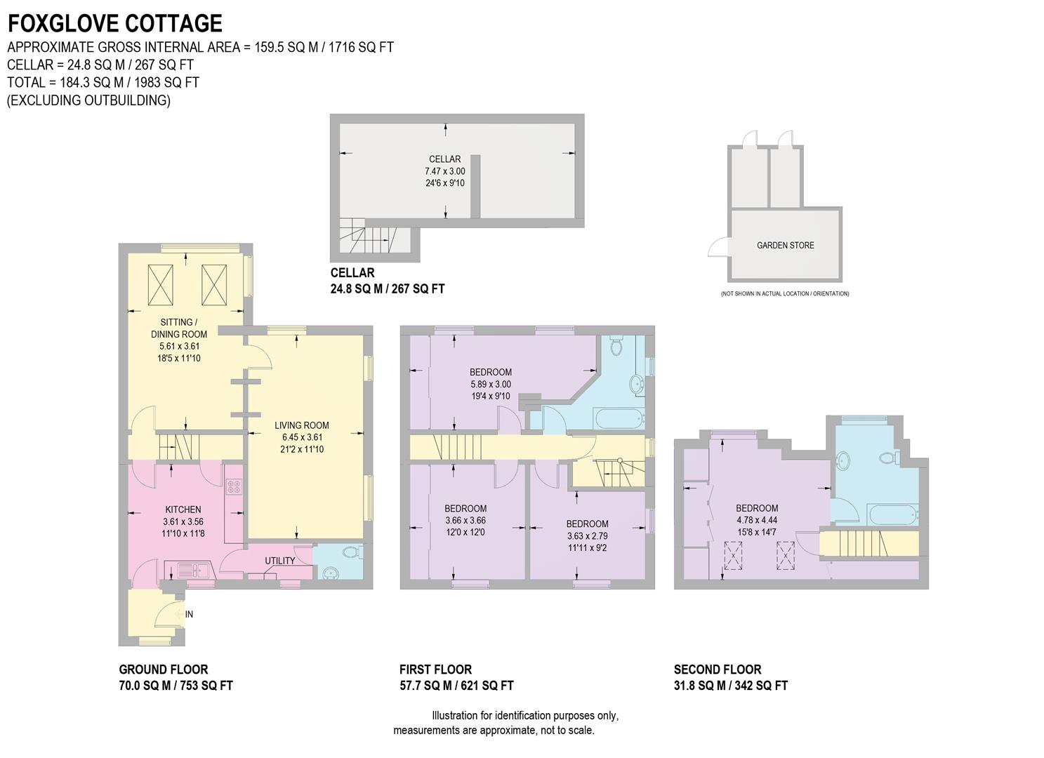Foxglove Cottage, Forresters Lane, Dronfield floorplan