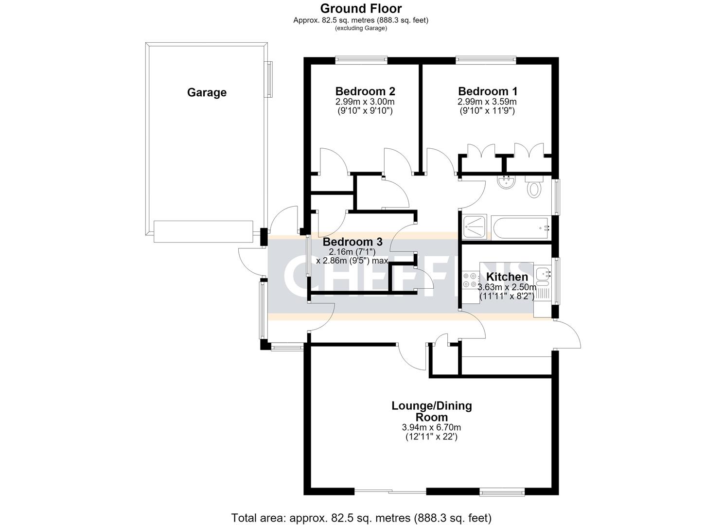 23, Link Lane, Sutton floorplan