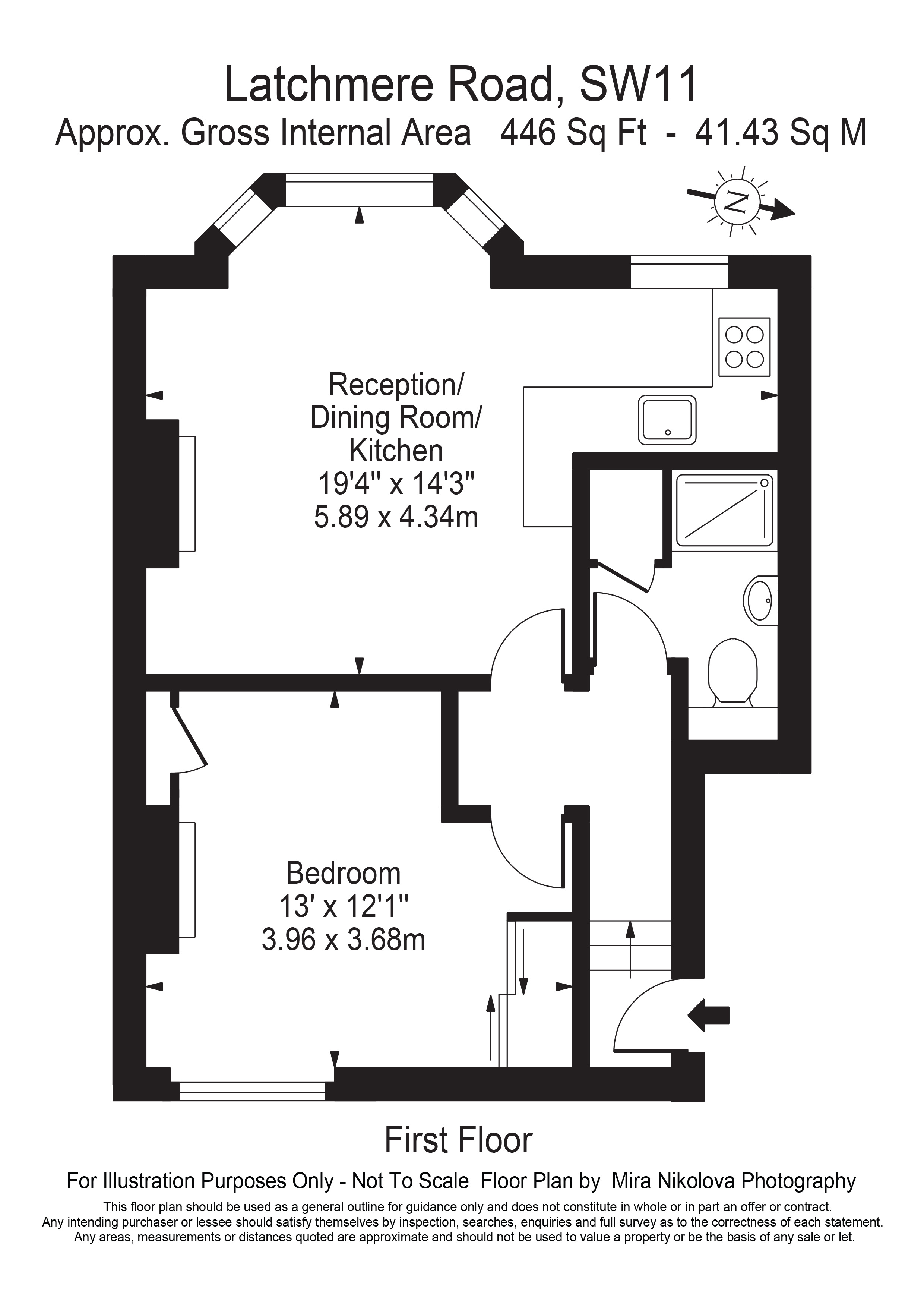 1 Bedrooms Flat to rent in Latchmere Road, London SW11