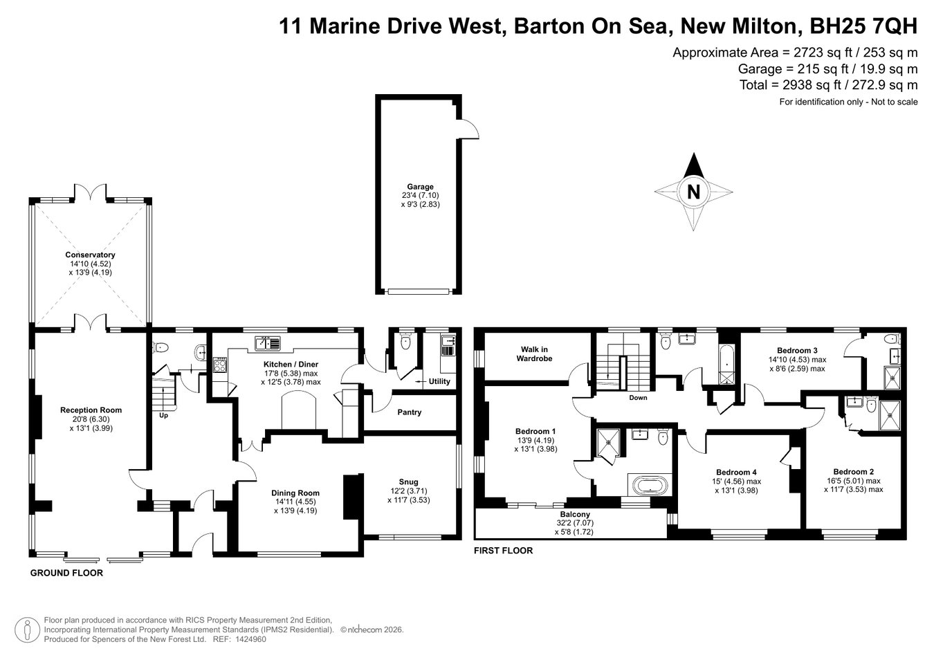 11, Marine Drive West, New Milton floorplan